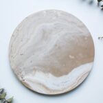 Dekoratiivalus ''Cappuchino marmor'' ümar ilma äärteta - Image 2