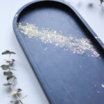 Dekoratiivalus suur ovaal ''Midnight black kullaga''